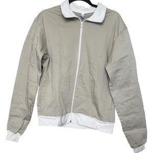 American Apparel tan full zip jacket